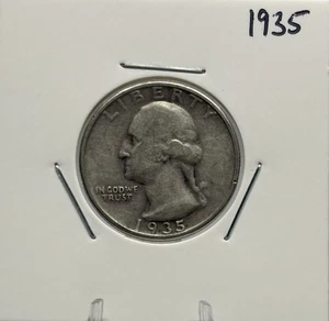 1935 Silver Washington Quarter, 90% Silver, Low Mint! 🔥 - Picture 1 of 2