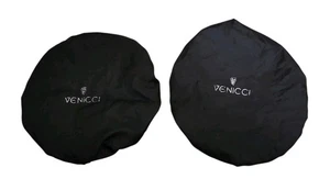 Venicci Rear Wheel Covers - Pair In Black  - Picture 1 of 4