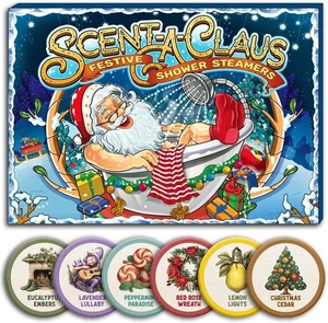 Shower Steamers Christmas Stocking Stuffers for Women - Scent-A-Claus Christmas - Bild 1 von 2