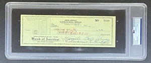 1953 LUCILLE BALL ARNAZ SIGNIERTER BANKSCHECK "I LOVE LUCY" PSA/DNA RAR - Bild 1 von 3