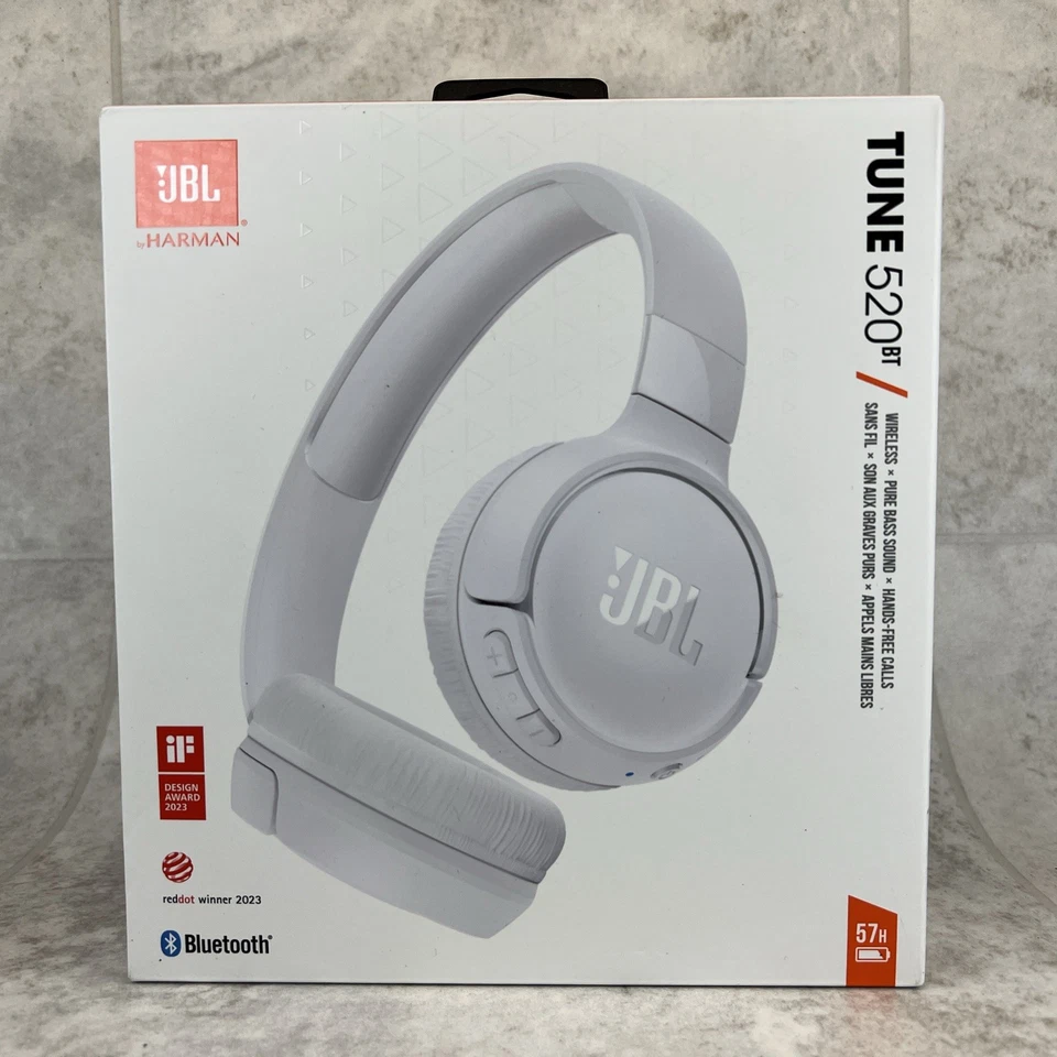 JBL Tune 520BT Wireless Bluetooth On-Ear Headphones With Built-In Microphone