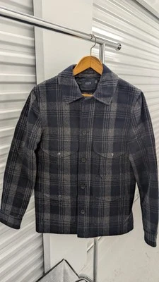 EUC RARE J Crew Langham Wool Navy Heather Mackinaw JACKET - Image 1 of 4