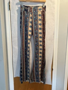 ShopMy Trend Paisley Print Flared Leggings Size M - Picture 1 of 3