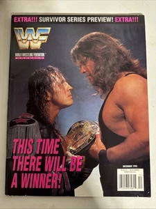 WWF Wrestling Magazine December 1995 Bret Hart Diesel Kevin Nash Survivor Series - Picture 1 of 3