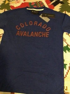 Fanatics Signature Colorado Avalanche SMALL T-Shirt Stitched Blue NEW WITH TAGS - Picture 1 of 4