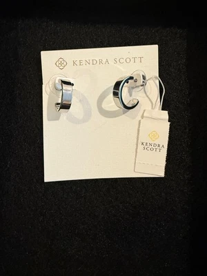 Kendra Scott  Silver Tone Henry Huggie/hoop Earrings - Image 1 of 4