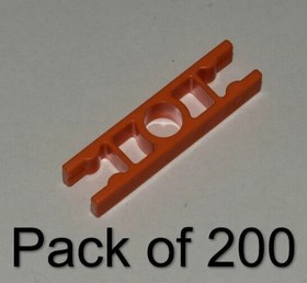 (200) K'nex Orange Ladder 2-Way Straight Connectors - KNEX Standard Parts Pieces