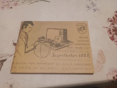  ICE Supertester  680R  V Serie Sesta Ediz. Manuale Istruzioni In Originale   - Immagine 1 di 2