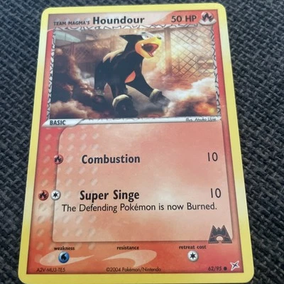 Houndour 62/95 - Team Magma vs Team Aqua - Common - Pokemon Card TCG - Image 1 of 2
