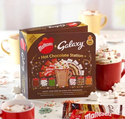 Maltesers & Galaxy Hot Chocolate Station | Hot Chocolate Gift Set Featuring Hot - Image 1 of 3