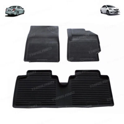 For Toyota Vios Yaris Sedan 2007 - '12 RHD Rubber 3D Floor Mat Carpets - image 1 of 4