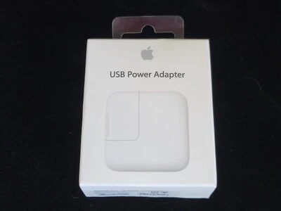 Genuine Apple 12W USB Power Adapter A1401 OEM Original - White | MD836LL/A - Image 1 of 4