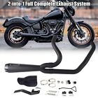 For Harley Softail Standard FXST Street Bob FXBB/S 2-Into-1 Exhaust System 18-23