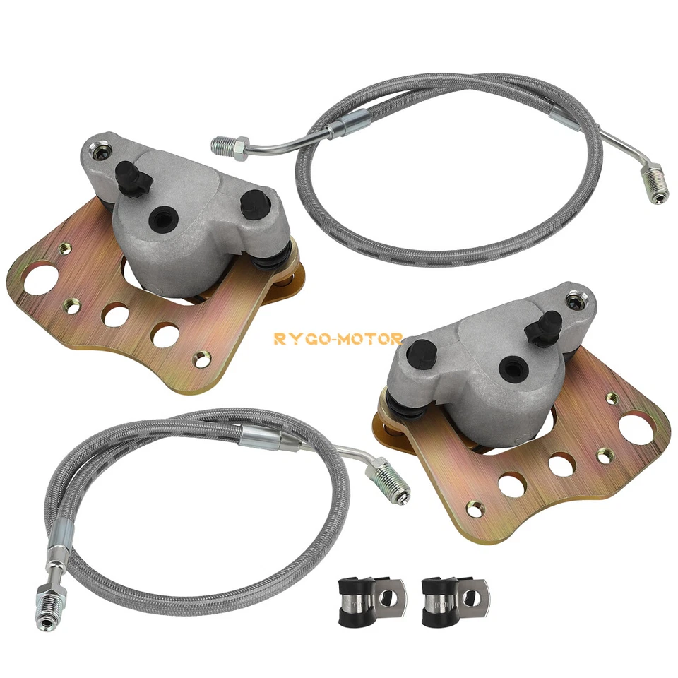 Pinzas de freno delanteras con pastillas y líneas para Polaris Magnum 325 330 500 2x4 4x4 01-04 Foto 1 de 4