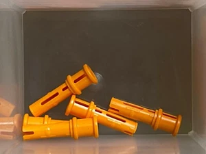 LEGO Parts - Orange Technic Pin 3L w Friction Ridges - No 32054 - QTY 5 - Picture 1 of 1