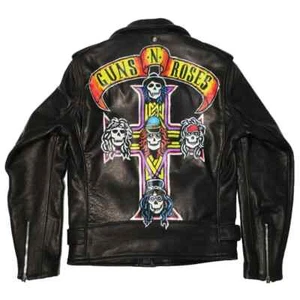 Nueva CHAQUETA DE CUERO NEGRA GUNS N ROSES - AXL ROSE - PARADISE CITY - Imagen 1 de 3