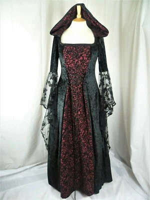 Medieval Dress, Renaissance Gown, Gothic Wedding Dress, Custom Made to size - Image 1 of 4