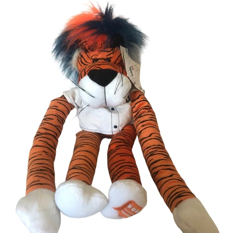 MLB Detroit Tigers Fuzzhead Wig Tiger Plush 19” Long Arms Legs Stuffed Animal Cover