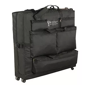 Estuche de transporte universal con ruedas Master Massage bolsillos negro - Imagen 1 de 1