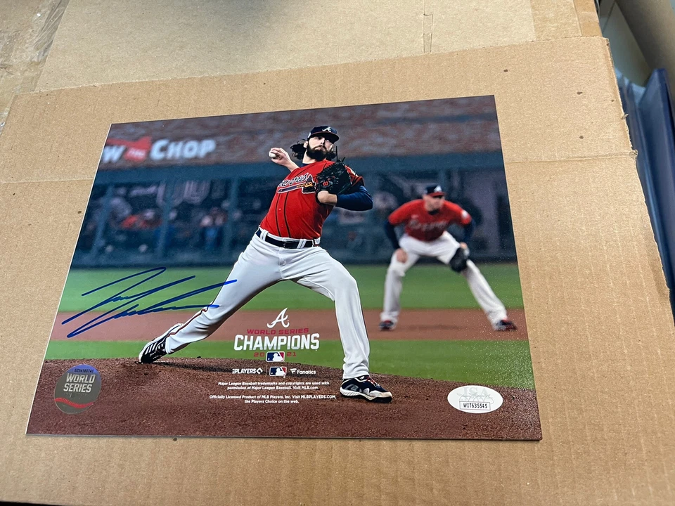 FOTO 8X10 FIRMADA POR ATLANTA BRAVES IAN ANDERSON AUTOGRAFIADA Serie Mundial Jsa Foto 1 de 1