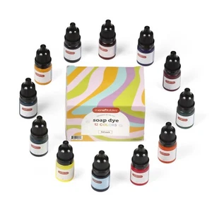 Incraftables Soap Dye for Soap Making (12 Colors). Best Slime Coloring set - Picture 1 of 11