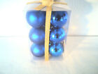 Weihnachtskugeln Blau 5 cm mit Aufhnger Kunststoff neu OVP #
