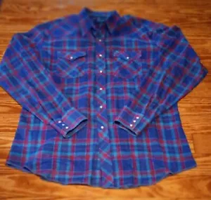 Vintage Wrangler TALL MAN L/S western Rockabilly shirt-Size Tall Man 1XT - Picture 1 of 7