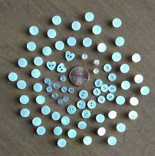 Mixed Lot of 76 Vintage Diminutive Buttons Mother of Pearl Irridescent Shell