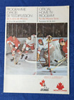 NHL Vintage Canada vs USSR 1972 Summit series TV Schedule/Guide MINT