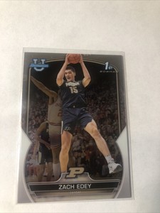 2022-23 Bowman Chrome University Zach Edey 1st Bowman RC #79 PURDUE Boilermakers