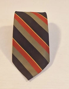 Flecther Jones - Striped Multicolored Polyester Necktie Business Formal Tie - Picture 1 of 6