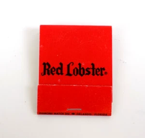 Vintage Matchbook Red Lobster Restaurant Advertising Matches Unstruck - Picture 1 of 5