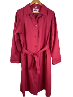 Vintage 90s The Totes Coat Womens Jacket Trench Pink Mauve Lightweight Nylon 12 - Image 1 of 4