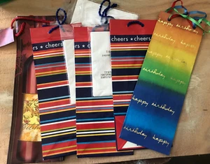 5 Wine Bottle Gift Bags - Picture 1 of 2