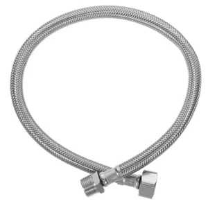 Flexible Toilet Hose Stainless Steel Braided Hose Toilet Water Supply Line 3/8 - Picture 1 of 12