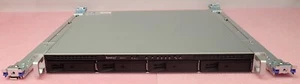 Synology RackStation RS814 + 4 baies 4x 3 To disque dur NAS stockage en réseau + rails - Photo 1/8
