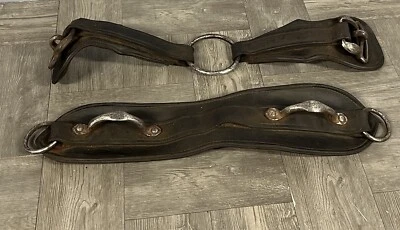 Leather Black Harness single cart Shoulder Pad For Driving Cart PARTS Full Horse - Image 1 of 4