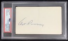 Art Rooney Signed Index Card Autograph Psa/Dna Steelers Football Hof Slabbed