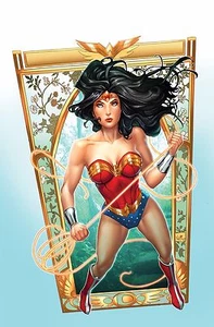 Nei Ruffino SIGNED DC Comic JLA Justice League Art Print ~ Wonder Woman - Imagen 1 de 1