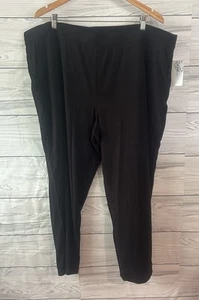 Pantalones CATHERINES AnyWear para mujer 3X negros elásticos ajustados nuevos con etiquetas cómodos 378 - Imagen 1 de 4