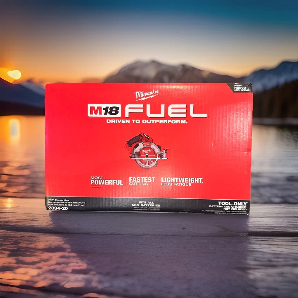 Sierra circular Milwaukee M18 COMBUSTIBLE 7-1/4” -2834-20 - NUEVA, CAJA SELLADA AL POR MENOR Foto 1 de 4