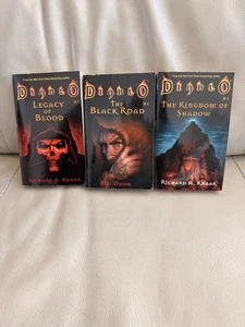 Diablo Trilogy 1-3 Legacy Of Blood The Black Road Kingdom of Shadow Knaak 2001 - Imagen 1 de 9