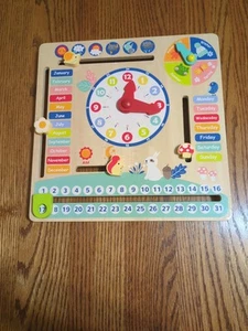 Montessori Educational Wooden Learning Toys Kids Daily Calendar - Picture 1 of 6
