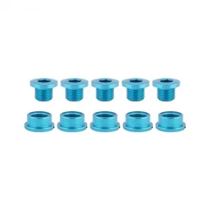 Origin8 Single-Ring Chainring Bolts, Alloy, Blue - Picture 1 of 1