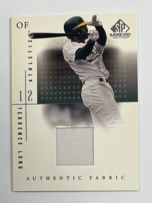 2001 Upper Deck #TL Terrence Long Authentic Fabric Relic  AR135 - Image 1 of 2