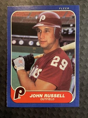 Nm John Russell #448 1986 Fleer Philadelphia Phillies - Image 1 of 2