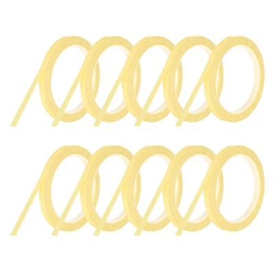 6 Rolls Whiteboard Tape Thin 8mm 54.7 Yard Thin Pinstripe Tape, Light Yellow Foto 1 de 4