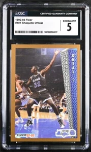 1992-93 Fleer #401 Shaquille O'Neal RC  CGC 5 - 1401020504017 - Picture 1 of 2