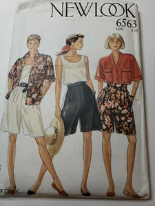 Simplicity 6563, Damen Top und Shorts, Größe 8-20, ungeschnitten - Bild 1 von 2
