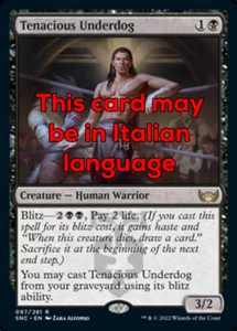 MTG TENACIOUS UNDERDOG EXC - SFAVORITO TENACE 97 - SNC - MAGIC - Imagen 1 de 1